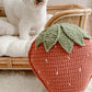 LARGE Stella Strawberry Pillow | Crochet Pillow
