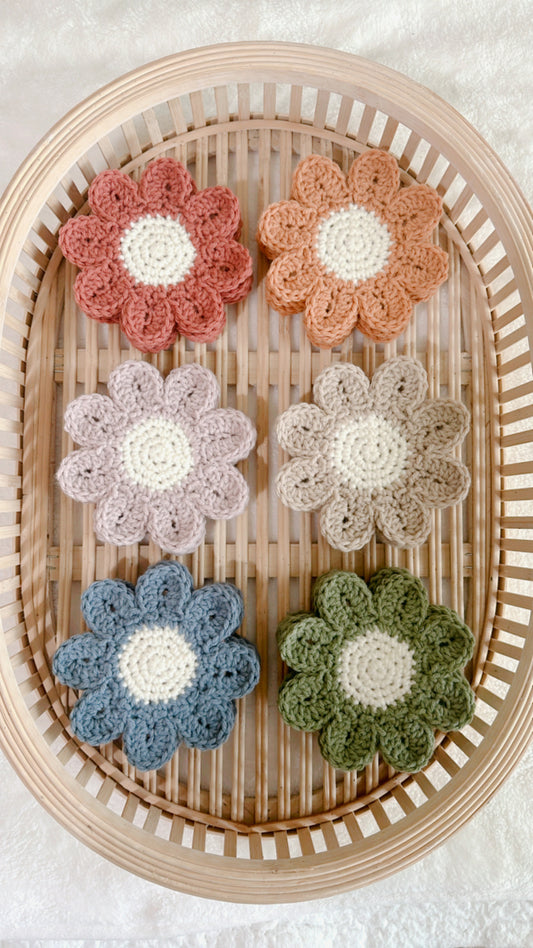 Callie Coaster Set (Set of 4) | Crochet Coaster Set