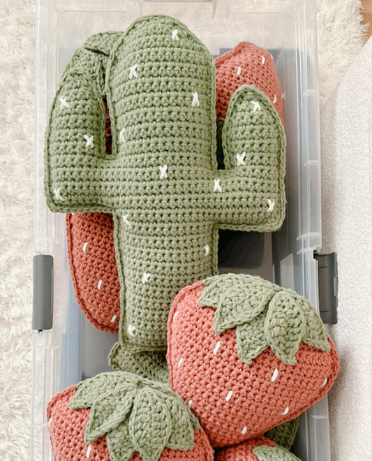 Catalina Cactus Pillow | Crochet Pillow