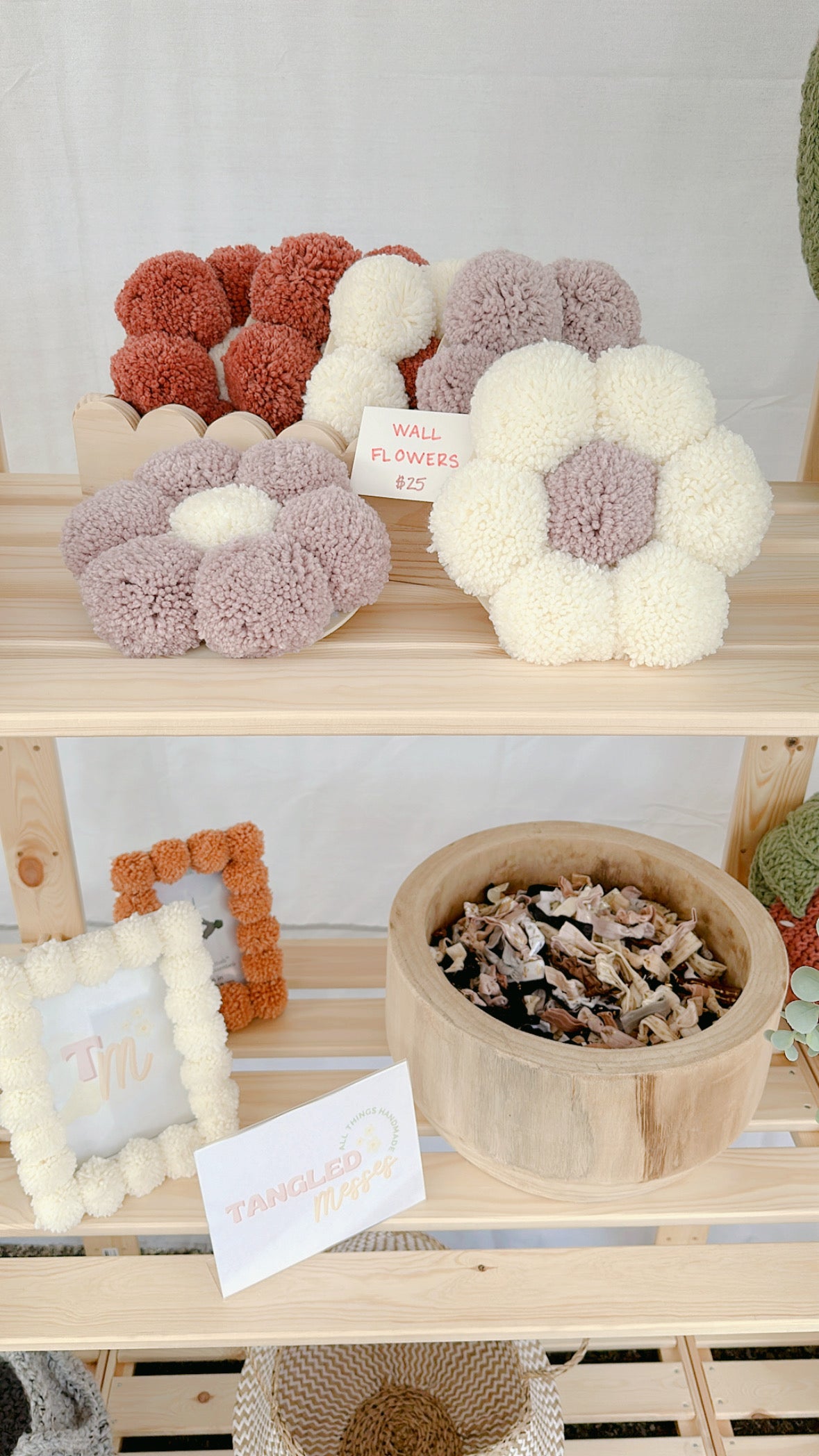 Francine Flower Set (SET OF 3) | Pom Pom Wall Decor