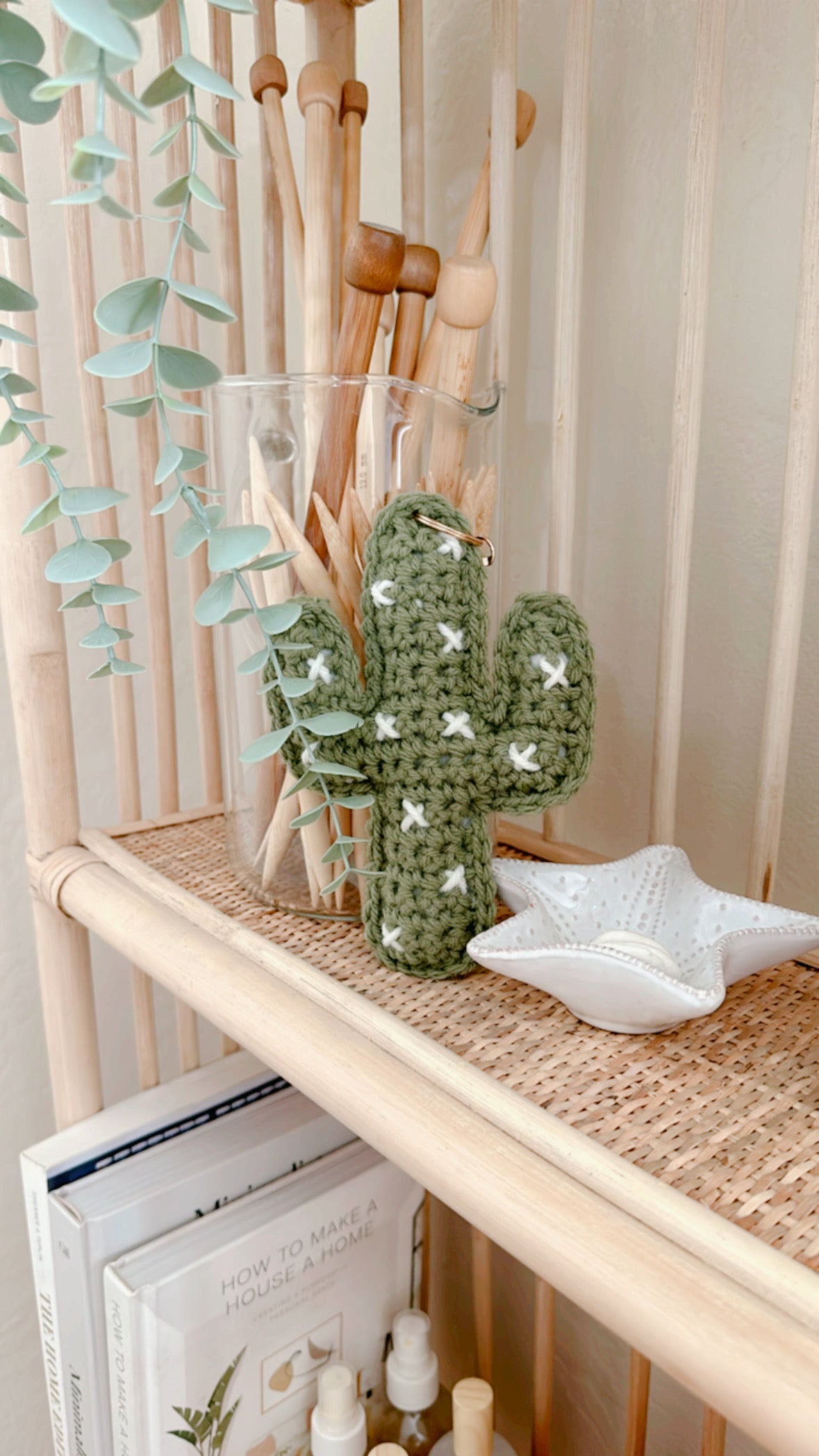 Catalina Cactus Keychain | Crochet Keychain