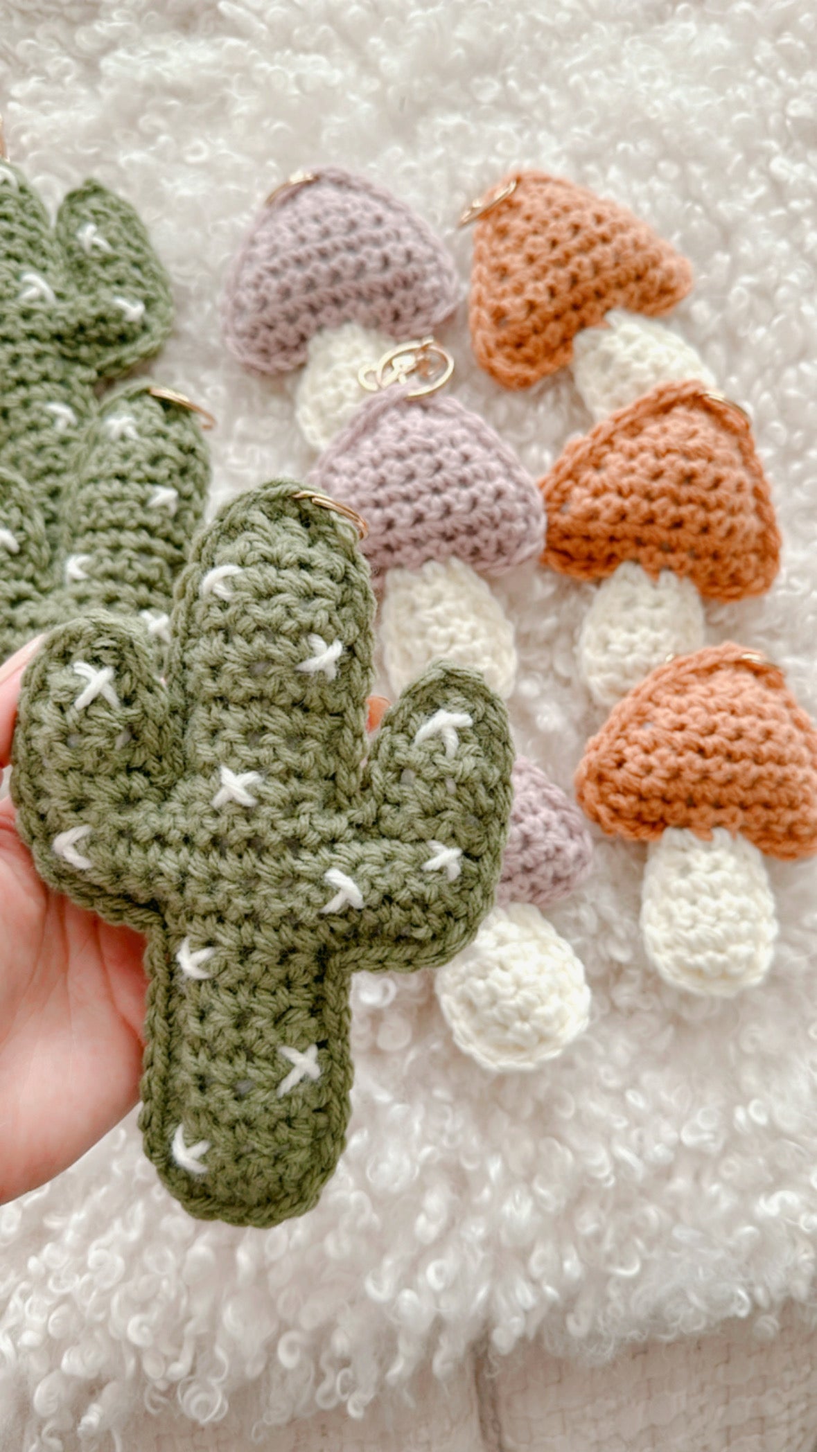 Millie Mushroom Keychain | Crochet Keychain