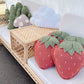 LARGE Stella Strawberry Pillow | Crochet Pillow
