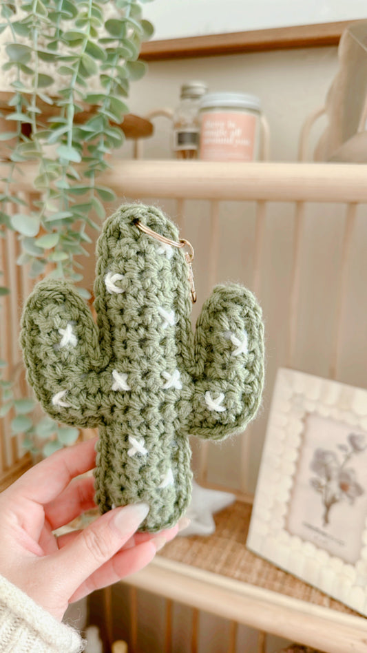 Catalina Cactus Keychain | Crochet Keychain