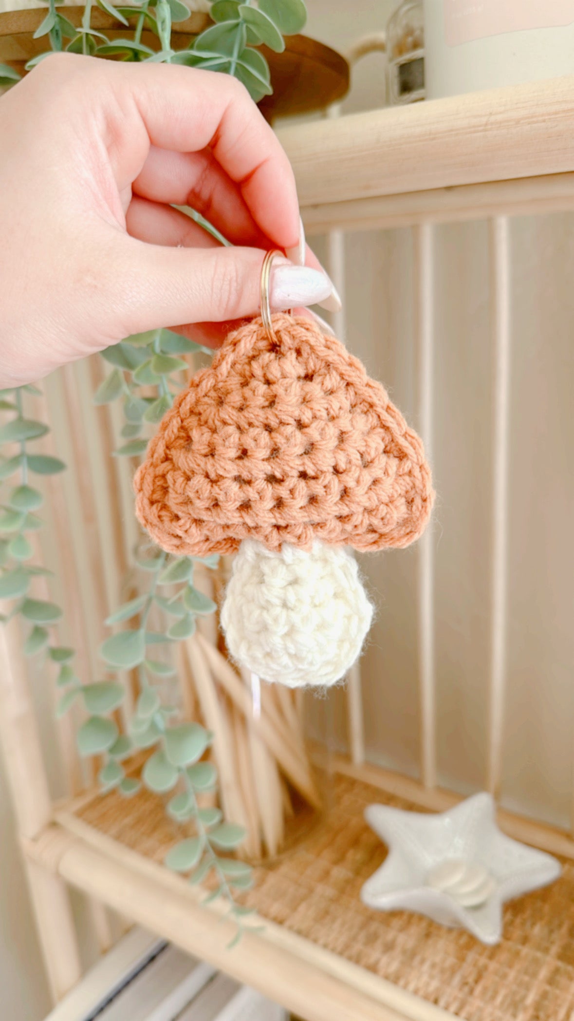 Millie Mushroom Keychain | Crochet Keychain